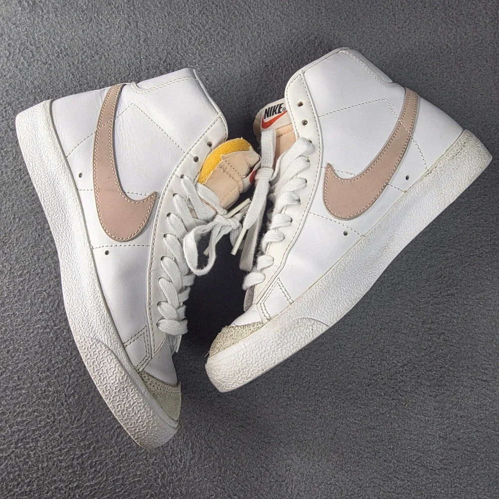 Nike Blazer Mid 77 Vintage White Pink Oxford CZ1055-118 Womens 7 High Top Shoes